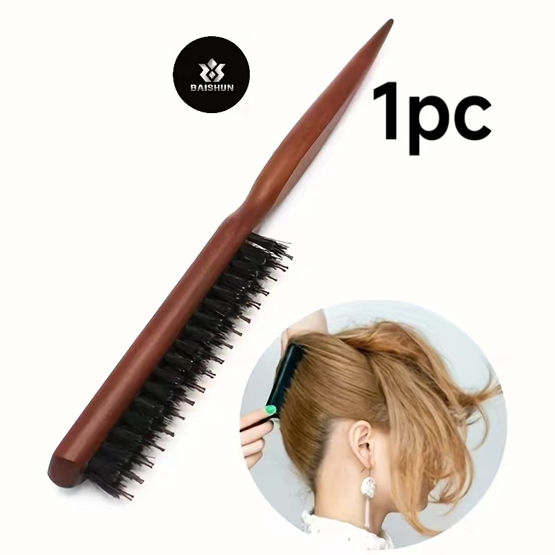 Men'S Grooming Brush - 1Pç Pente Antiestático com Cabo de
