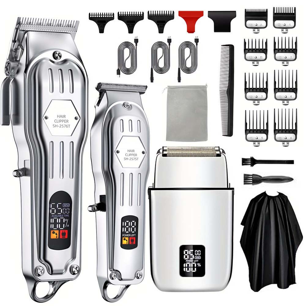 Men'S Grooming Brush - Conjunto Profissional de Máquina de Cortar