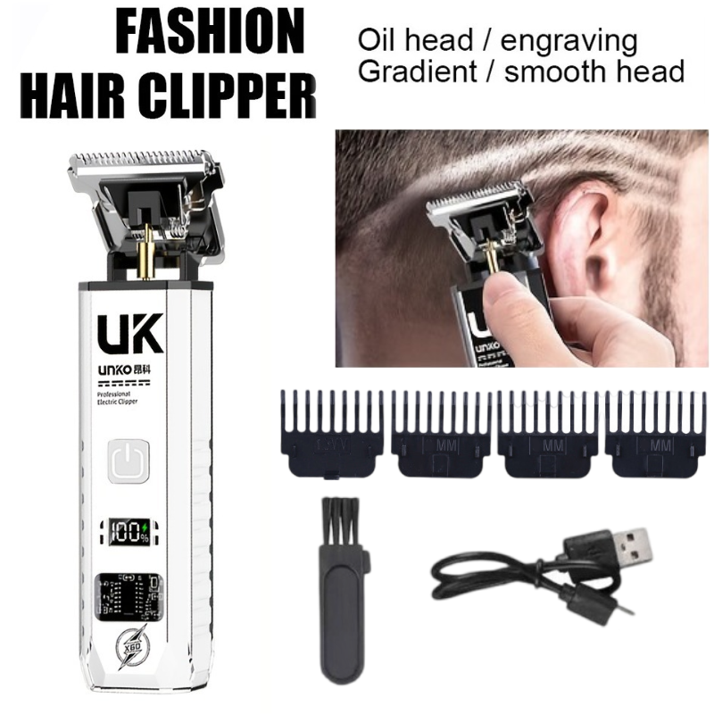 Hair Clipper Professional - Máquina de Cortar Cabelo Elétrica para