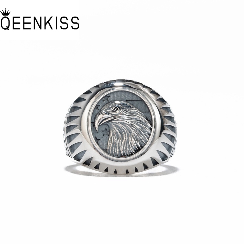 Men'S Grooming Set Gift - Qeenkiss 925 prata esterlina vintage águia