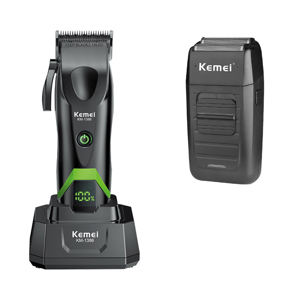Hair Clipper Professional - Máquina de Cortar Cabelo Kemei 1386