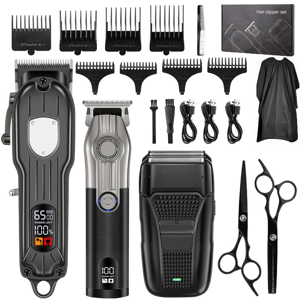 Men'S Grooming Brush - Conjunto profissional de cortador de cabelo