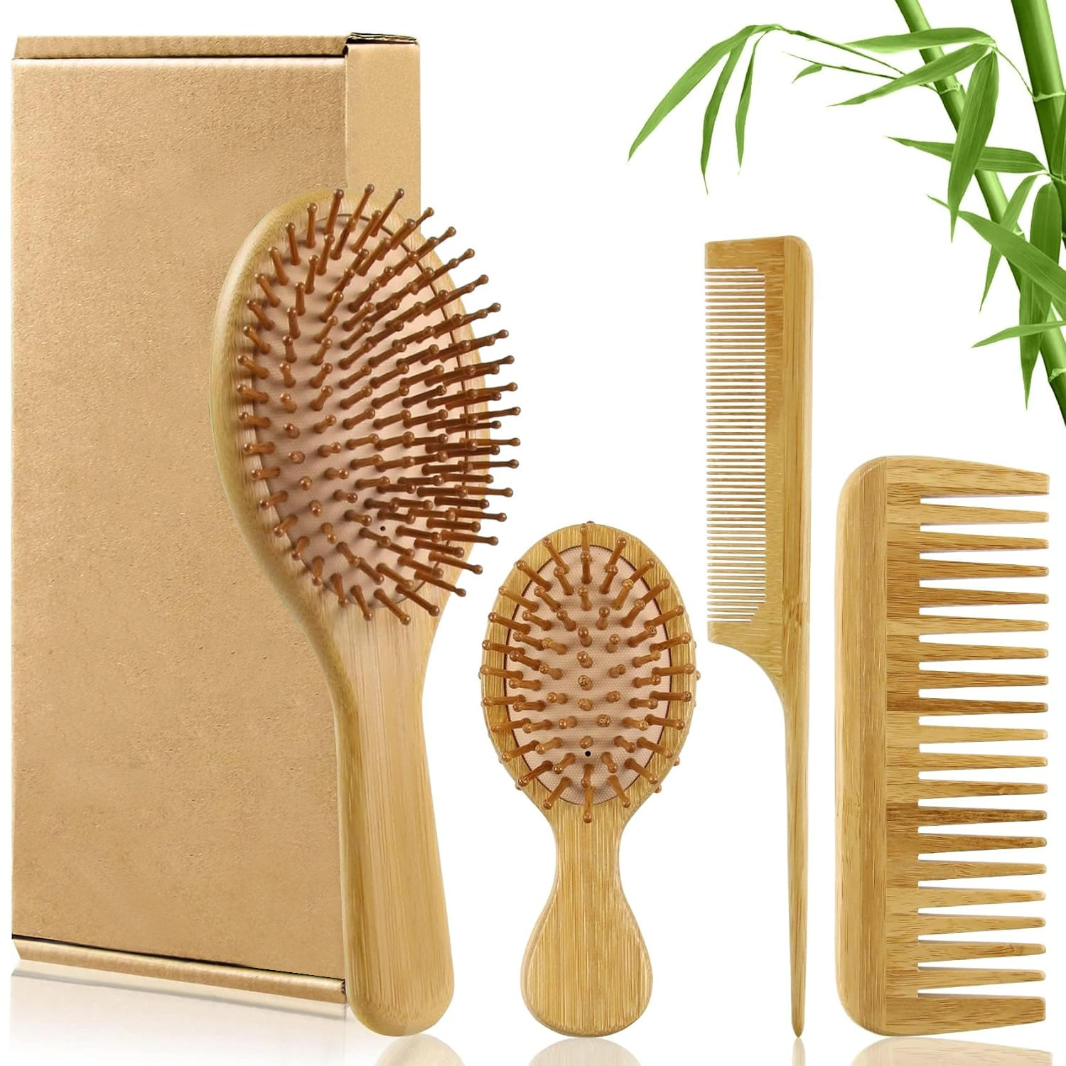 Men'S Grooming Brush - Conjunto de Escovas de Cabelo de