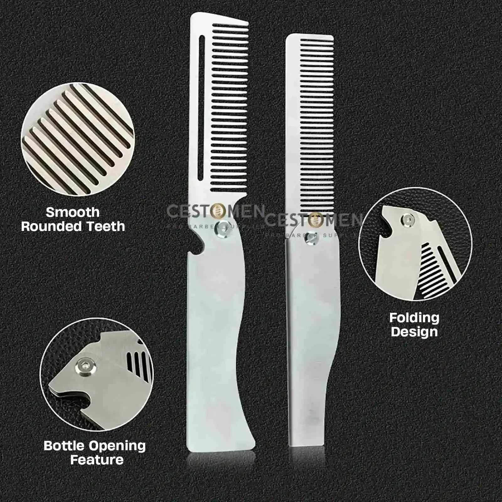 Novo tipo 1/2 pçs pentes de aç - Men'S Grooming Brush avaliação e preço