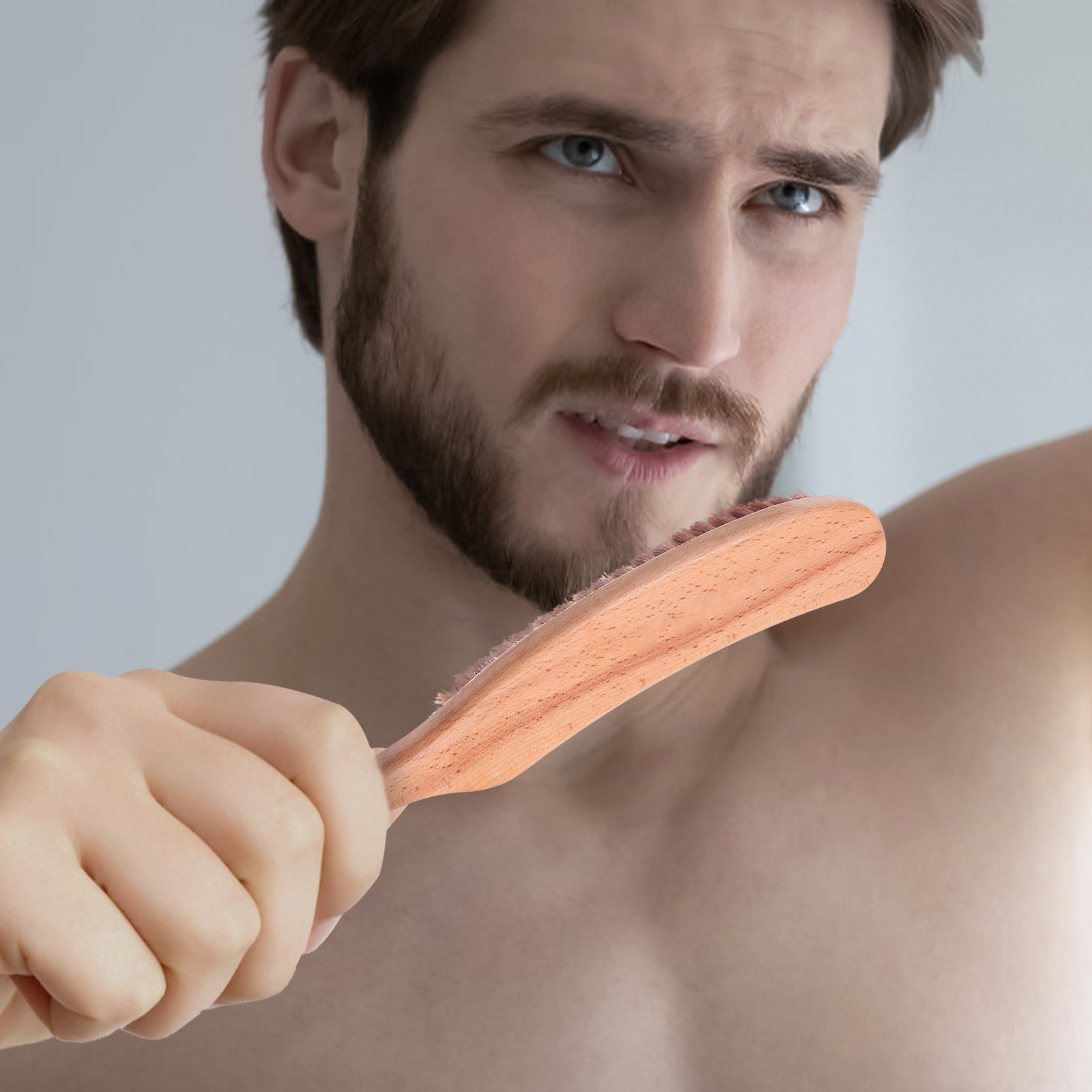 Escova de Barba Premium em Nyl - Men'S Grooming Brush avaliação e preço