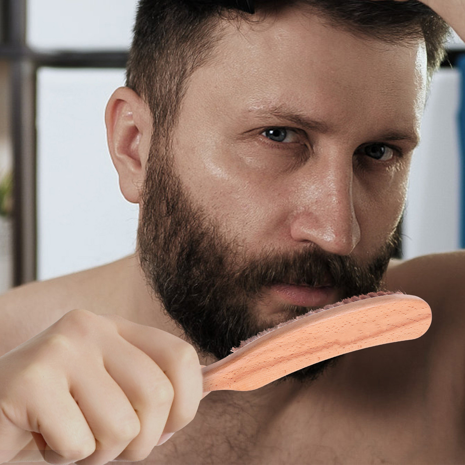 Escova de Barba Premium em Nyl - Men'S Grooming Brush avaliação e preço