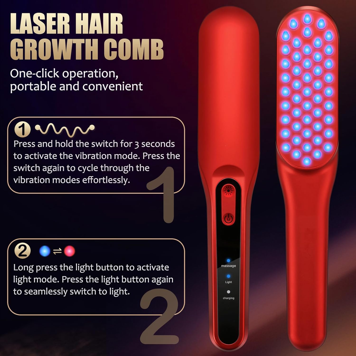 Escova a Laser para Cresciment - Men'S Grooming Brush avaliação e preço