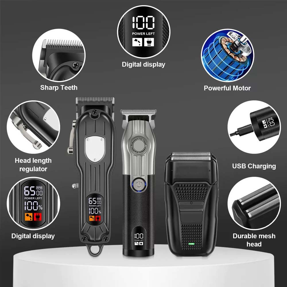 Conjunto profissional de corta - Men'S Grooming Brush avaliação e preço