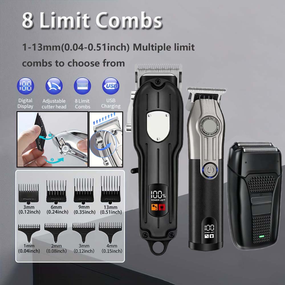 Conjunto profissional de corta - Men'S Grooming Brush avaliação e preço